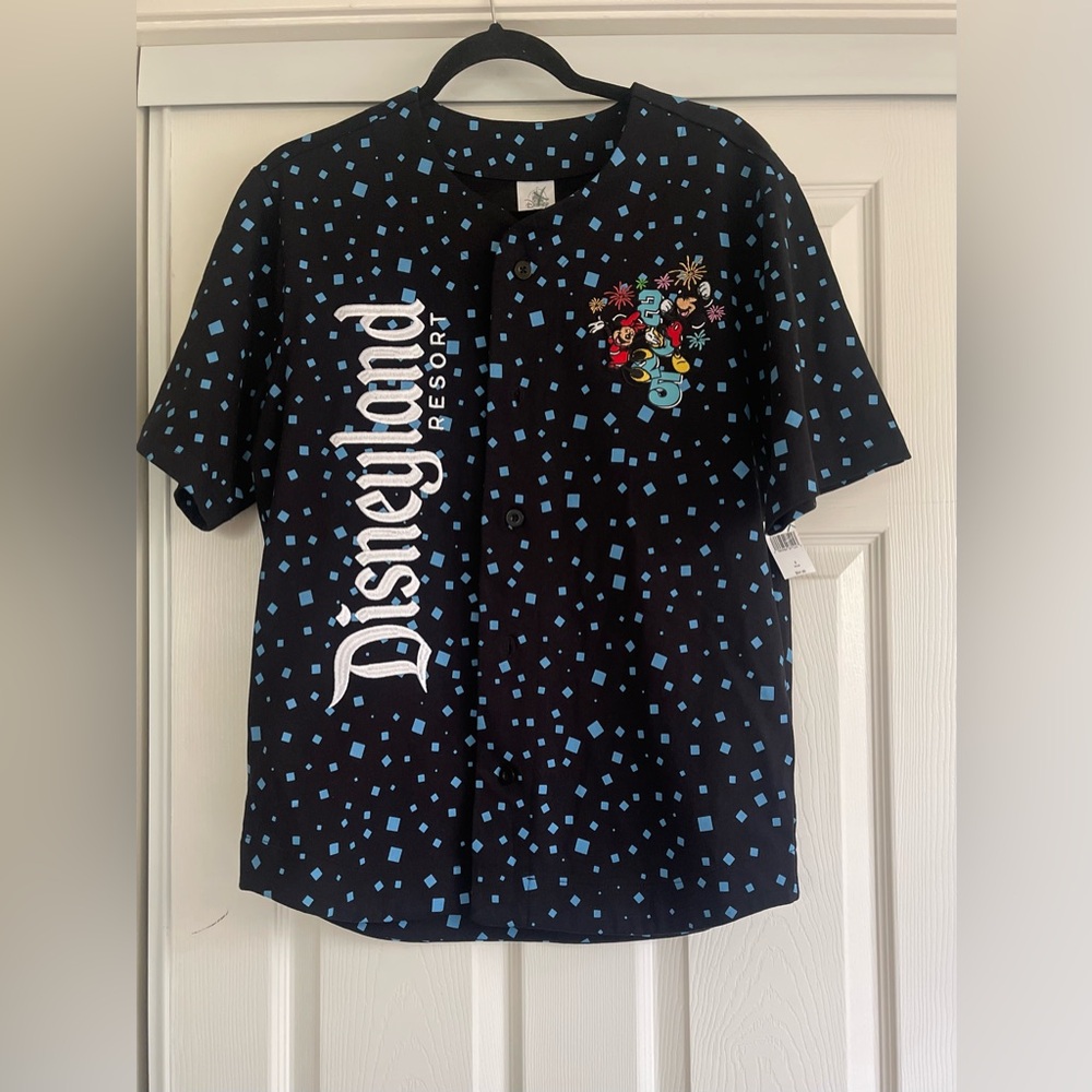 NWT 2025 Disneyland Park Baseball Jersey Mickey And Friends